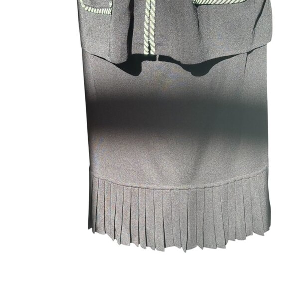 Exclusively Misook Women's full zip skirt suit black Size L - Picture 4 of 11